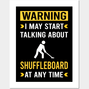 Warning Shuffleboard Posters and Art